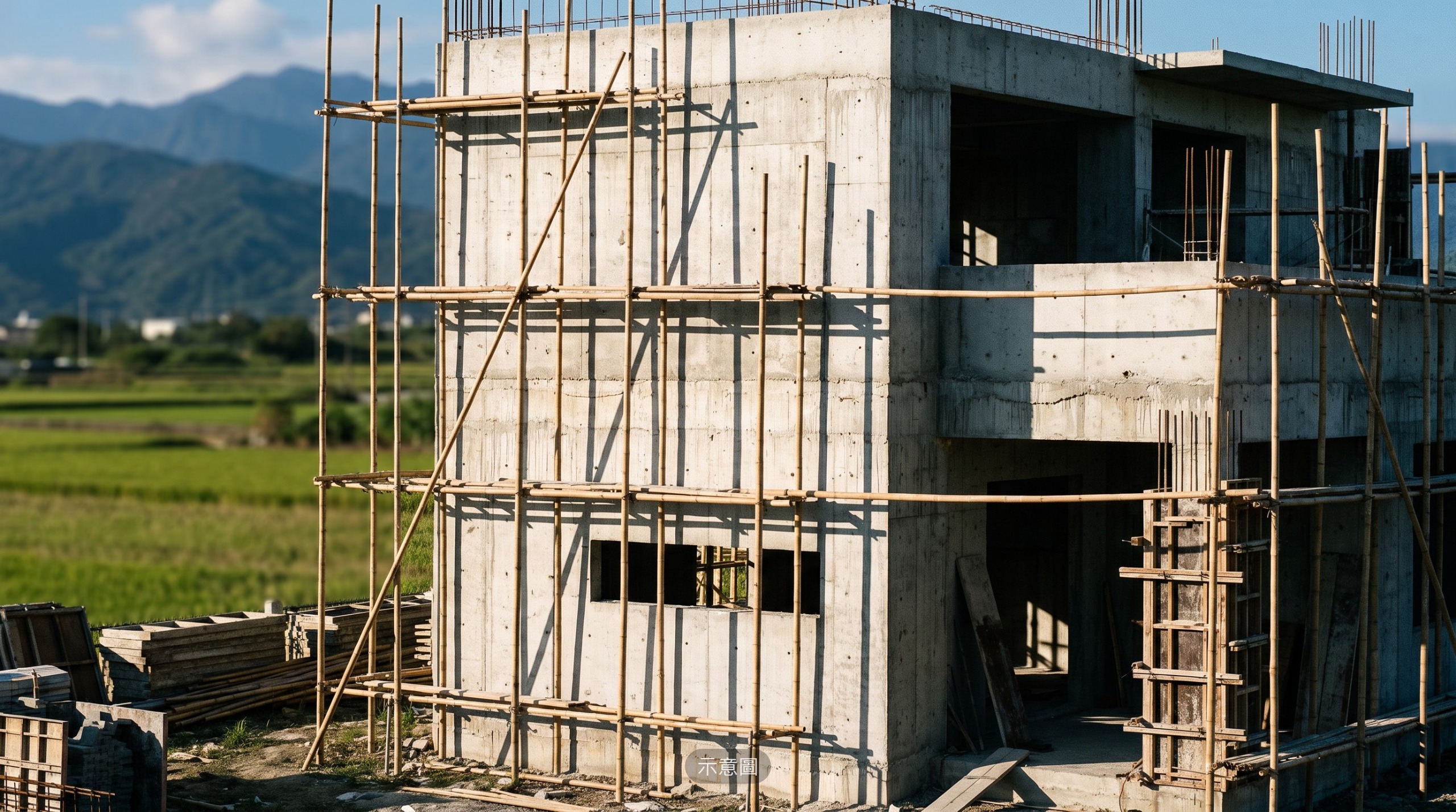 自地自建住宅施工中（示意圖）